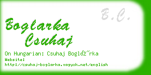 boglarka csuhaj business card